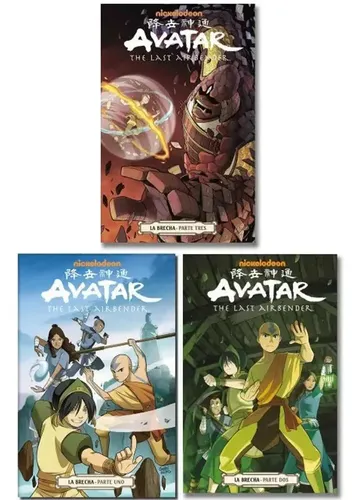Pack Avatar The Last Airbender - La Brecha Vol. 1-2-3