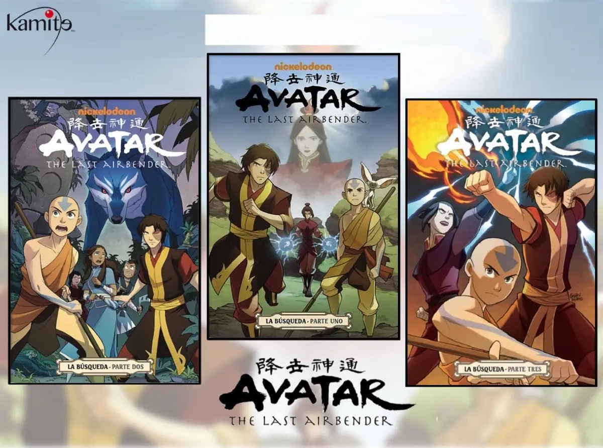 Pack Avatar The Last Airbender - La Búsqueda Vol. 1-2-3