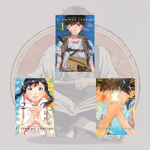 Pack El tiempo contigo (Weathering With You) vol. 1,2,3 + regalo - Imagen 2